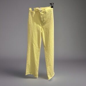 Alice+Olivia Yellow Straight Leg Jeans- size 26